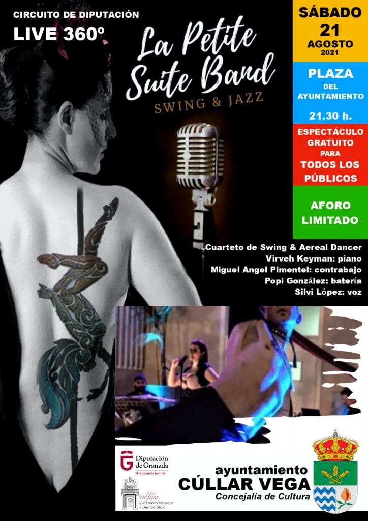 Actuación de La Petite Suite Band + Aereal Dancer “LIVE 360º” – Ayuntamiento de Cúllar Vega