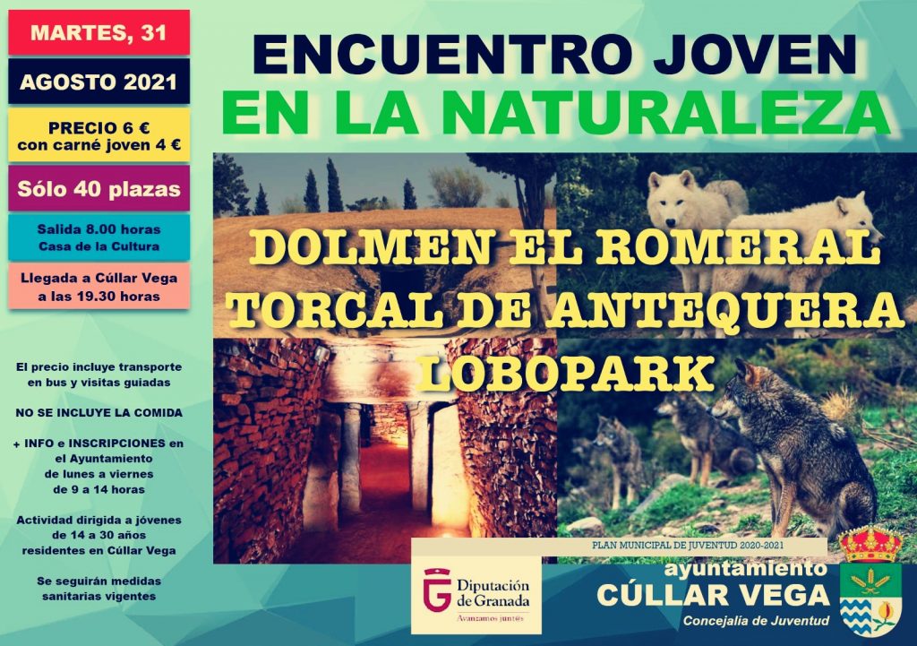 Encuentro joven en la naturaleza: Dolmen El Romeral, Torcal de Antequera y Lobopark