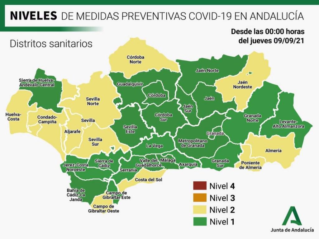 Medidas para el nivel 1 de Alerta en Cúllar Vega