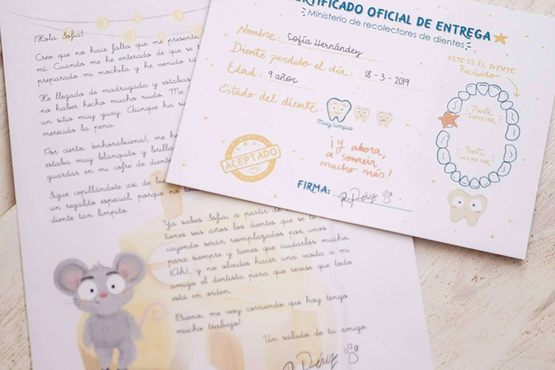 Mantener la fantasía y la ilusión en los más pequeños ante la caída de sus primeros dientes con la carta personalizada del Ratoncito Pérez