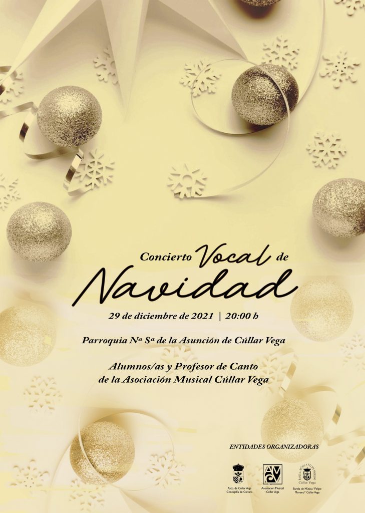 Concierto Vocal de Navidad el 29 de Diciembre de 2021: