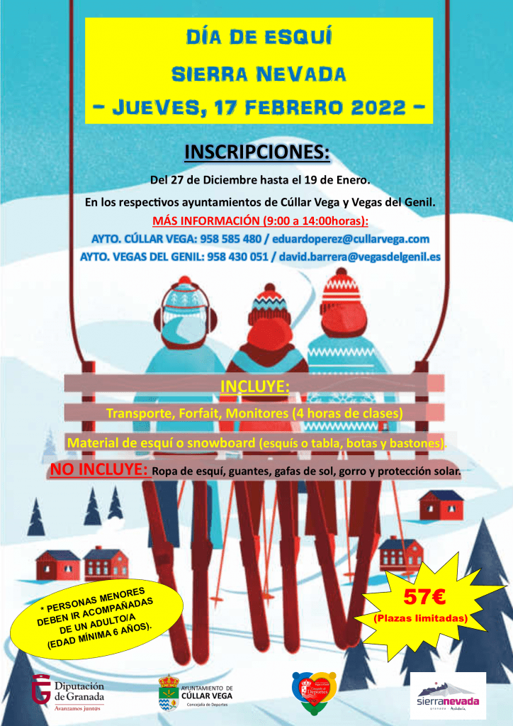 DÍA DE ESQUÍ EN SIERRA NEVADA – 17 DE FEBRERO