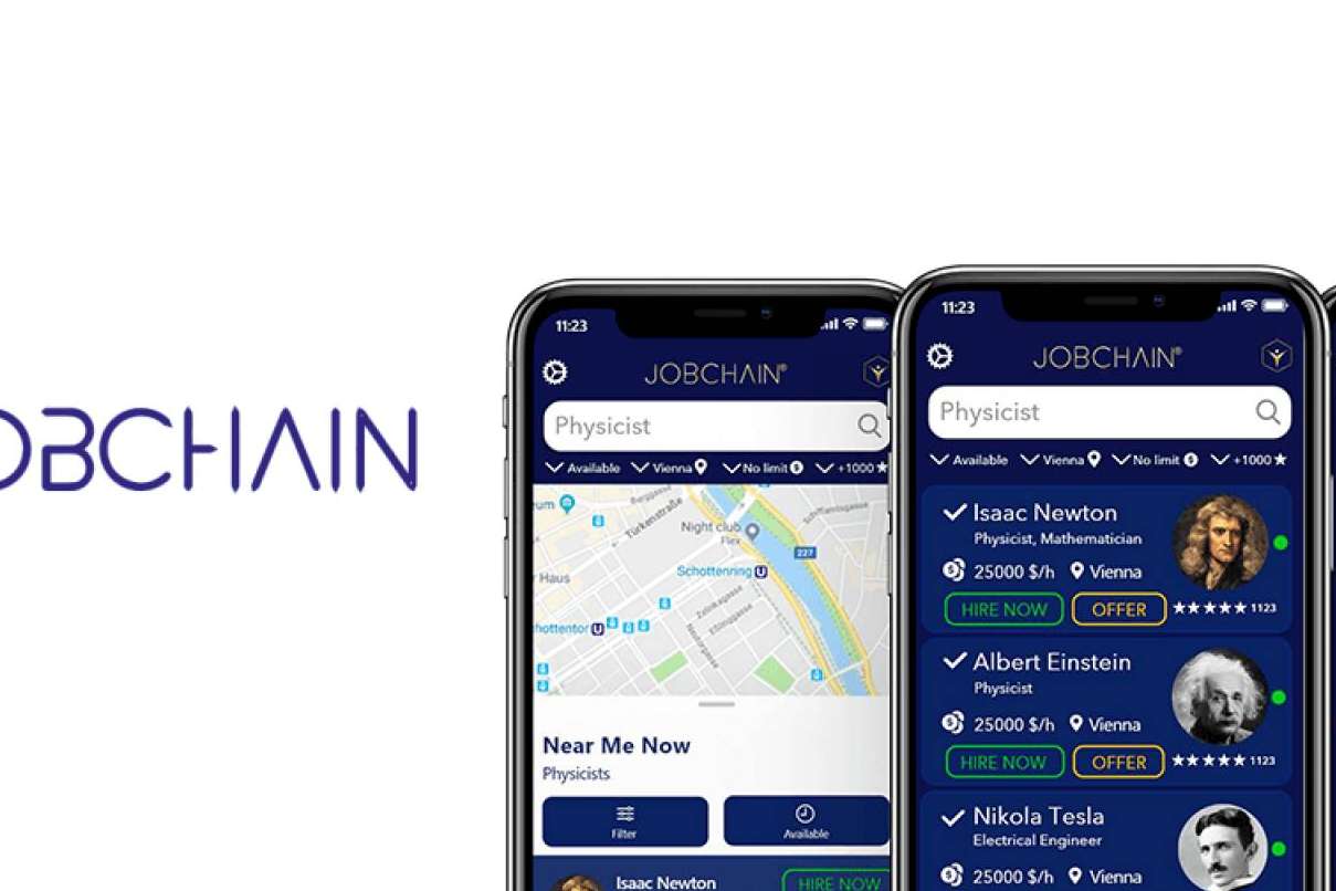 Jobchain® lanza una app criptomonedas que facilita la contratación de personal y la gestión de activos
