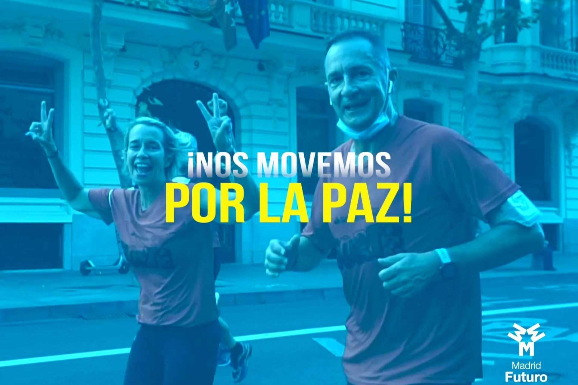 'Madrid Futuro x Ucrania’. La capital de España se tiñe con la bandera ucraniana a lo largo de 5km de marcha por la paz