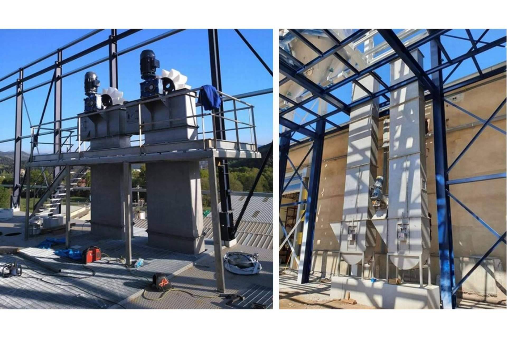 La empresa de diseño y fabricación de maquinaria industrial Domfesa ofrece una amplia variedad de modelos de elevadores de cangilones