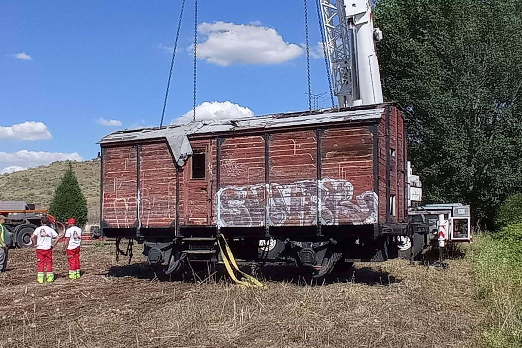 La Fundación del Patrimonio Ferroviario preserva un histórico furgón de ferrocarril
