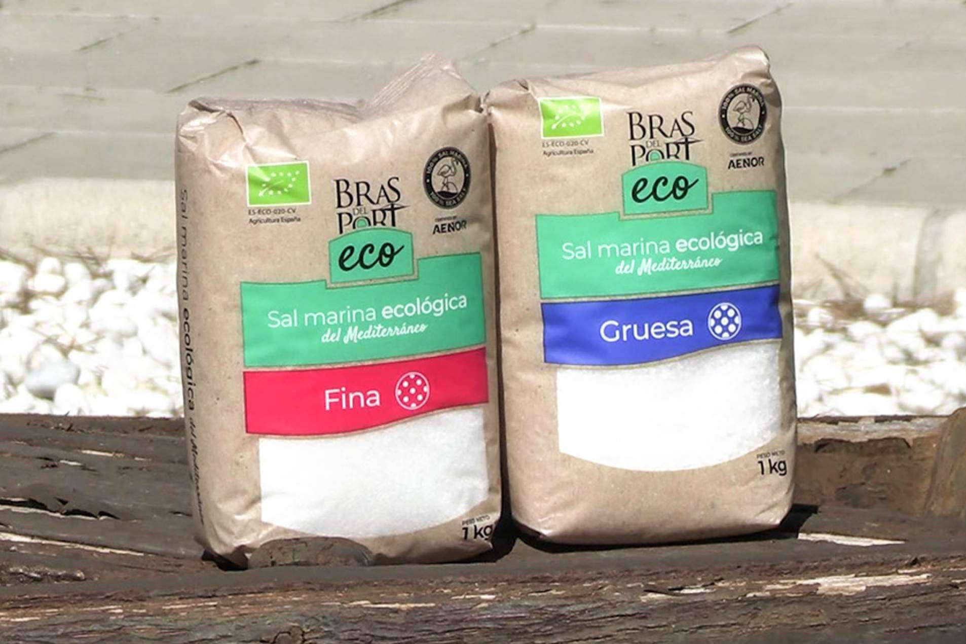 Sal marina ecológica certificada, en Bras del Port