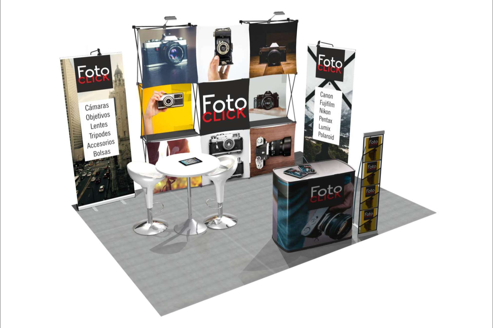 Olika sobre los beneficios de contar con sus stands portátiles