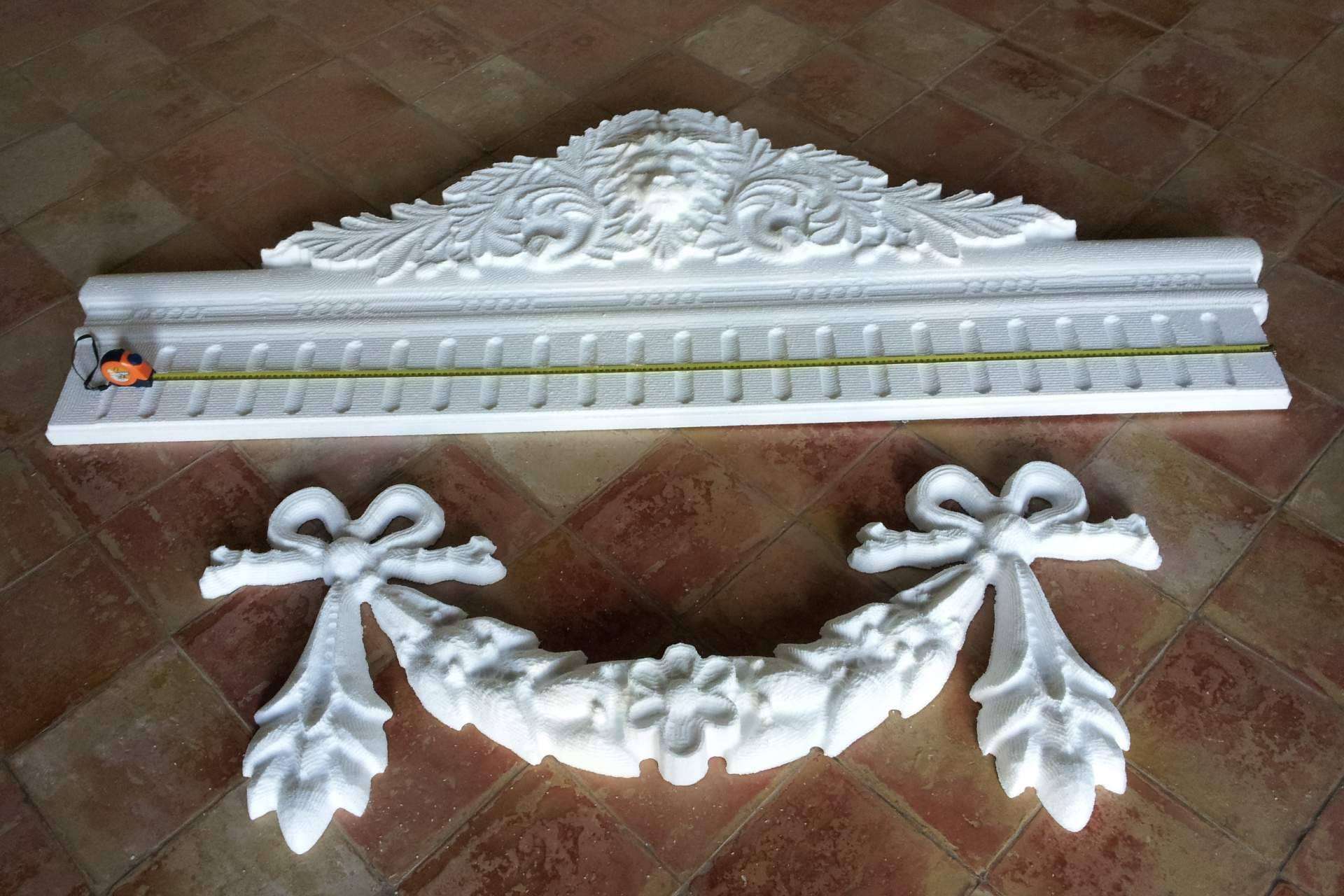 La diversidad de ornamentos decorativos a medida que ofrece Molduras 3D