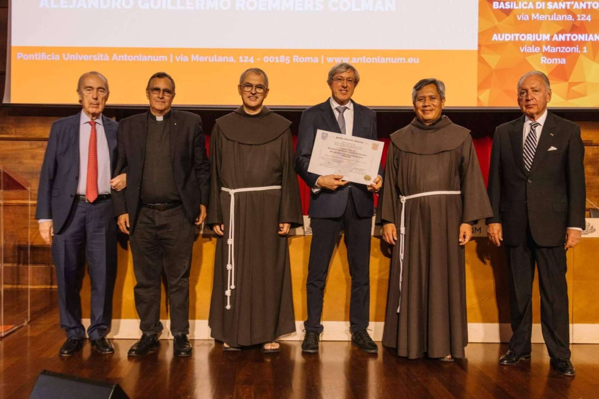 El Premio San Francesco, entregado a Alejandro G. Roemmers
