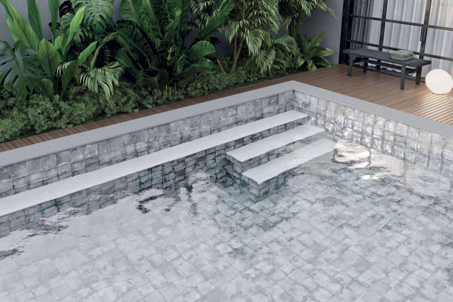 Azulejos para piscinas modernas