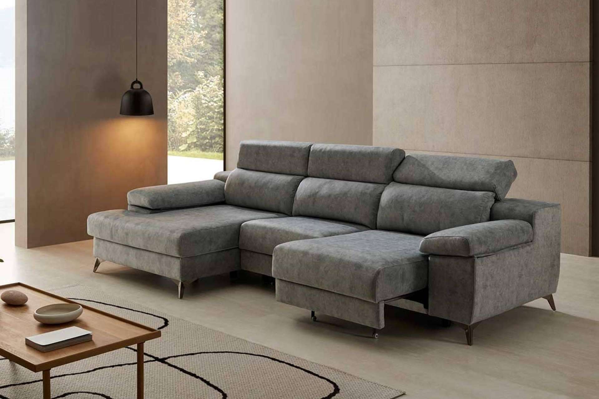 Cómo conseguir el salón ideal. Sofás chaiselongue, una opción perfecta