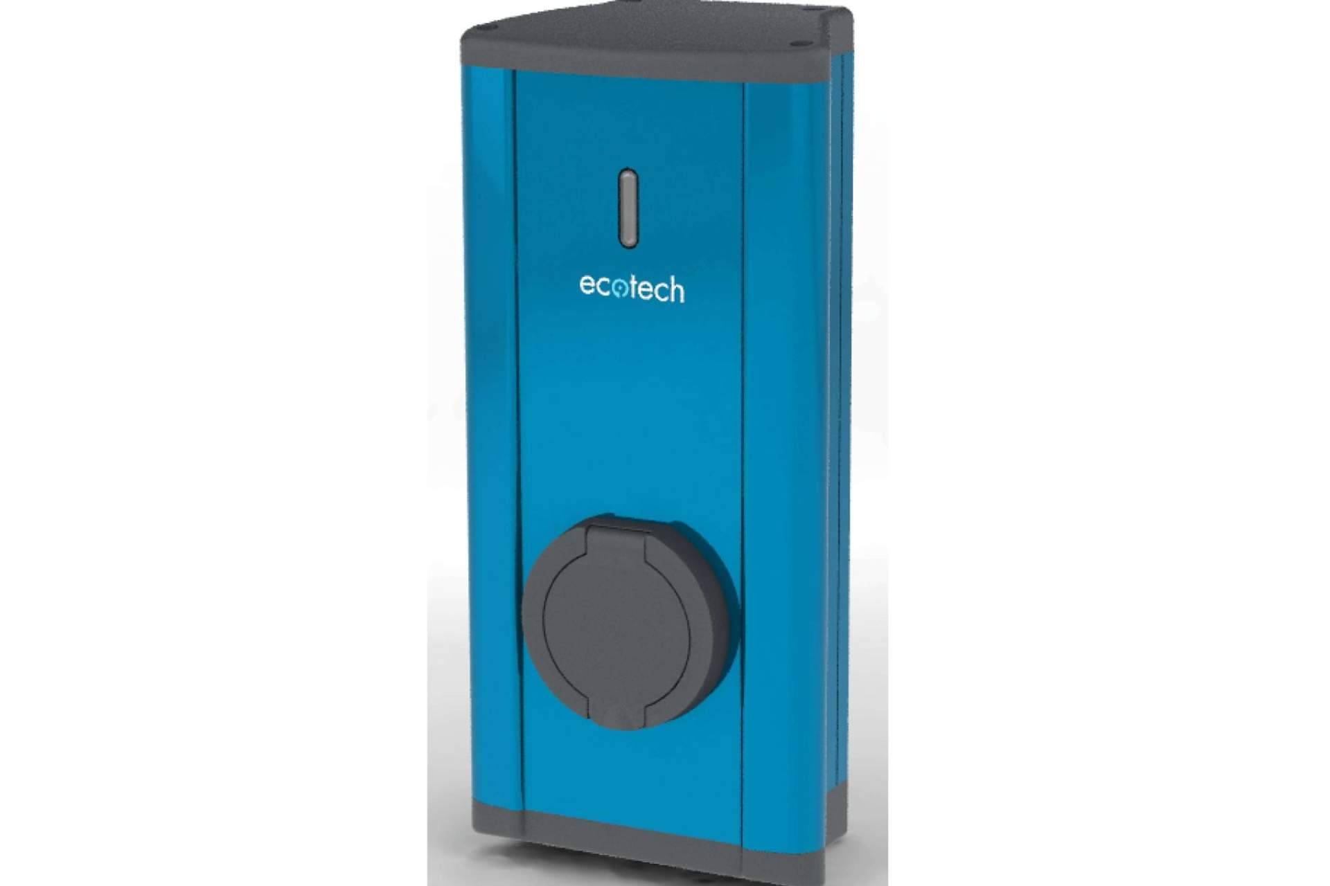 La empresa Ecotech fabrica cargadores de coches eléctricos