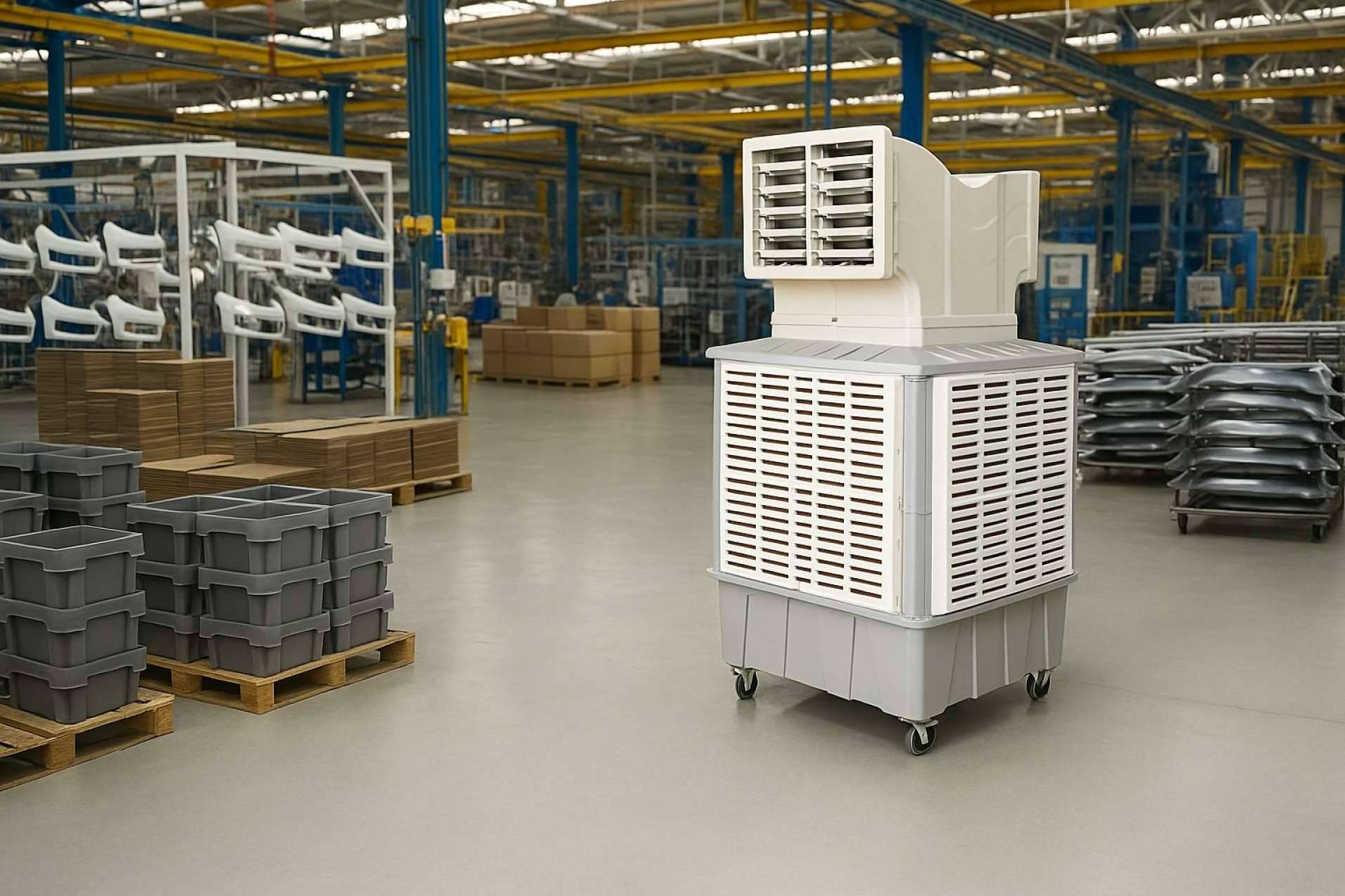 Empresas bajo presión; los climatizadores portátiles se imponen ante el calor extremo