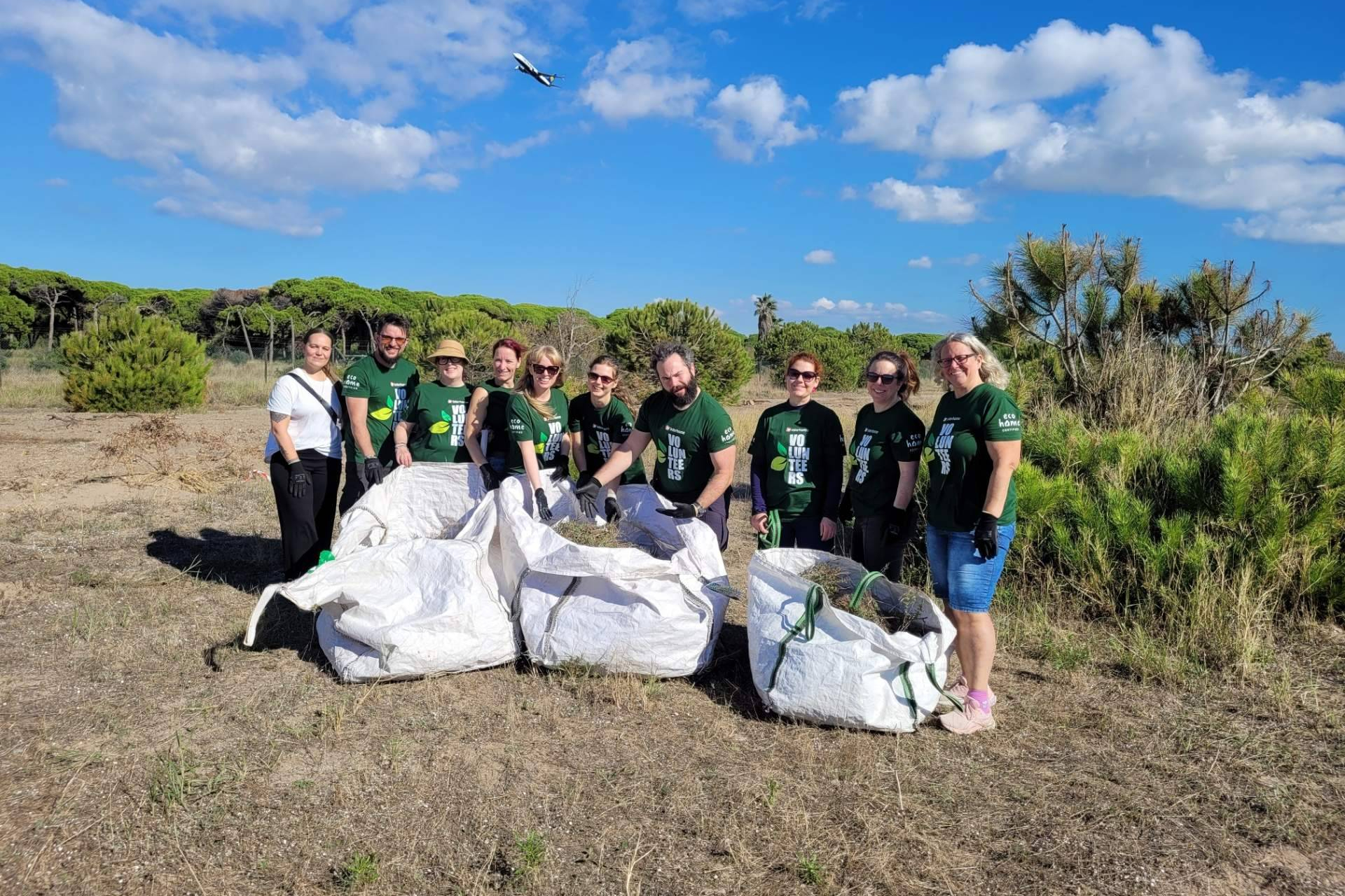 El equipo de sostenibilidad de Interhome impulsa la restauración del Delta del Llobregat