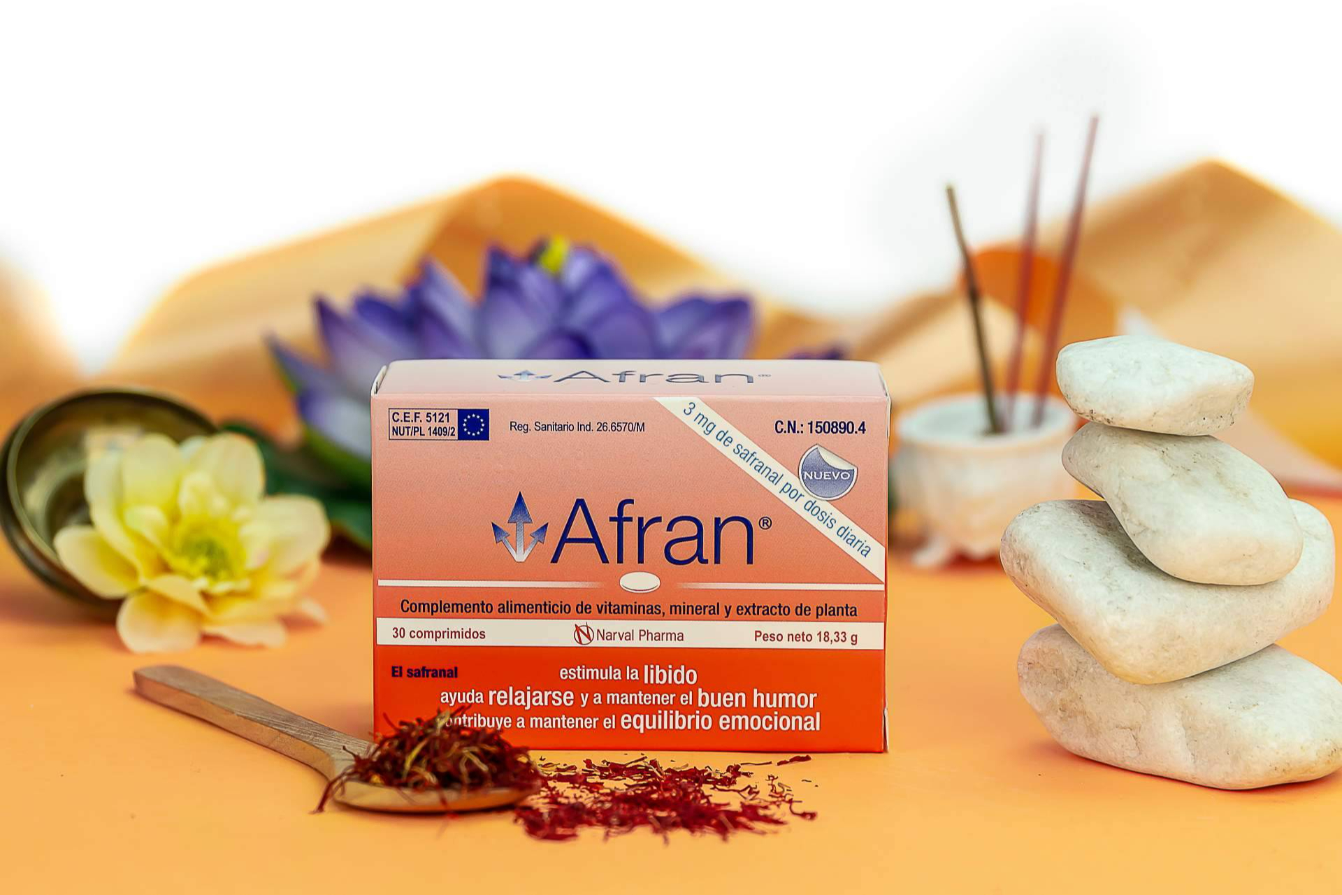 Azafrán para el equilibrio emocional; Afran acompaña también en la menopausia