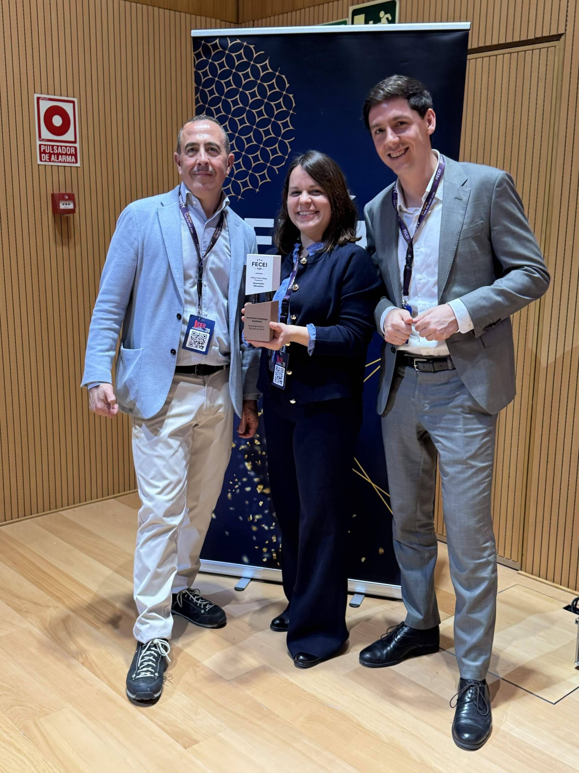 American Language Academy gana el Premio a la Innovación Educativa de Trinity College London y FECEI